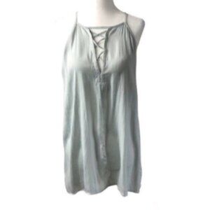Tart Light Grey Summer Casual Tank Top Large